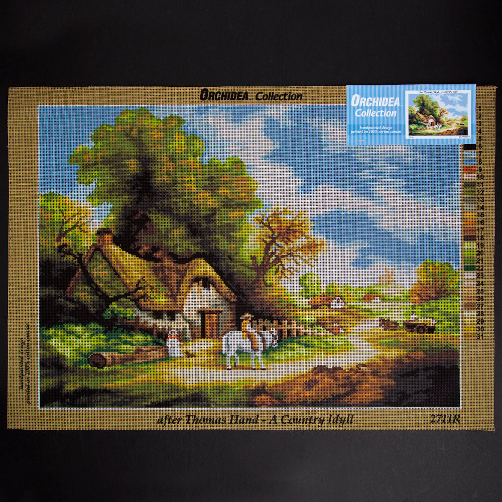 ORCHİDEA 50 x 70 cm Dağ Evi Baskılı Goblen 2711R